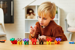 Plus-Plus 9603210 Geniales Konstruktionsspielzeug, Open Play Big Basic Mix, Bausteine-Set, 100 pièces, Mehrfarbig, Mehrfarbig