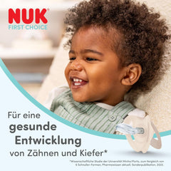 Sucettes NUK First Choice Night pour bébés | 6-18 mois | Sucettes orthodontiques qui brillent dans le noir | Apaise 99% des bébés** | Hippopotame/Koala | Paquet de 2