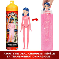 Bandai - Miraculous Ladybug - Doll Marinette Colour Change Surprise - Păpușă articulată Miraculous, 26 Cm + 3 surprize - Model aleatoriu - P50390 Papusi Naty Shop