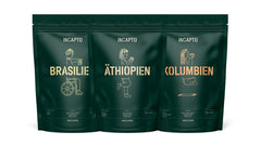 Incapto Best-Sellers Set Spezialitäten-Kaffeebohnen | Herkunft - Colombie, Brésil et Éthiopie | Café de spécialité +80 points SCA | 3 sachets de 500g