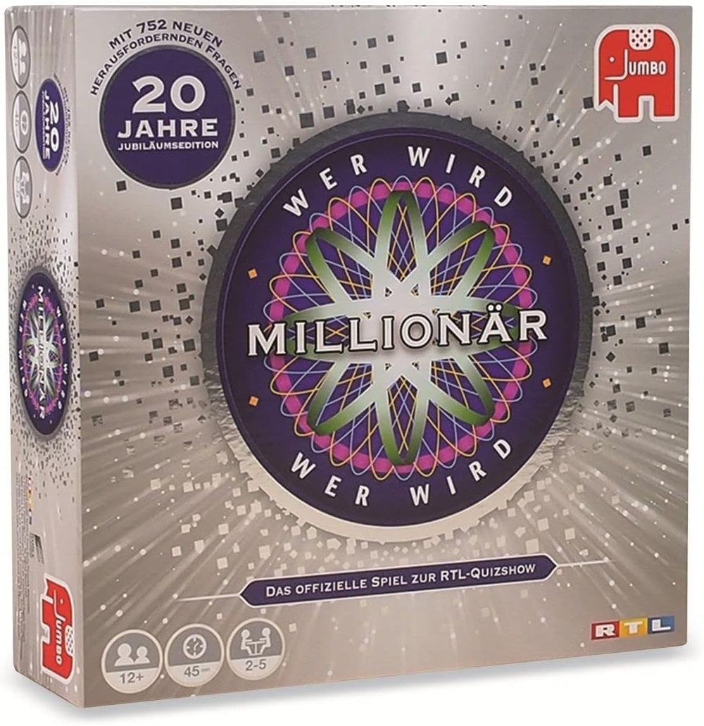 Jumbo Games 19736 Games - Qui veut gagner des millions - 20e anniversaire - Jeu de société - 12 ans et plus