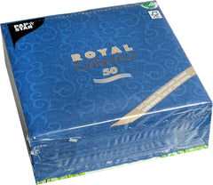 Papstar, 50 serviettes "Collection ROYAL" pli 1/4 40 Cm X 40 Cm champagne "Casali", #84877