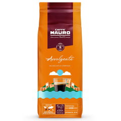Caffè Mauro - Café en grains - 1 Kg - Mélange Avvolgente - Torréfaction moyenne - Intensité 8/10 - Fabriqué en Italie Coffee Naty Shop Avvolgente Mischung