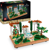 LEGO Icons Fountain Garden - Jeu de construction miniature pour adultes avec feuilles, cyprès, arbres, plantes grimpantes, fleurs - Idée de cadeau d'anniversaire créative, cadeau de pendaison de crémaillère pour femmes, hommes - 10359 Jeux de construction Besuche den LEGO-Store Titre par défaut