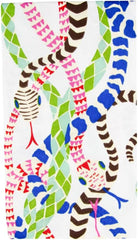 Serviettes de table Serpentine, blanches, 15 par paquet