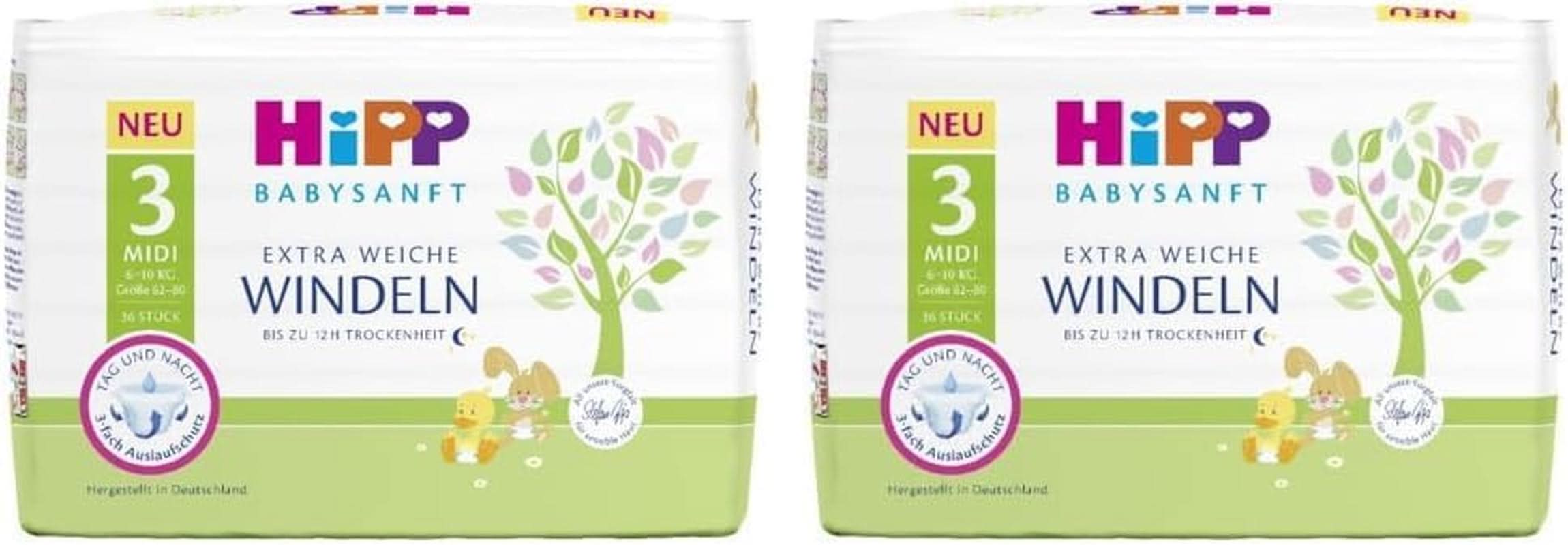 Scutece Midi 3 Single (Pachet de 2) Mama si Copilul Naty Shop