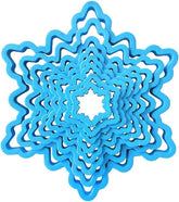 0255250 Lot de 8 emporte-pièces Ice Star Tree, en plastique, le set idéal pour les décorations en pâte à sucre ou gumpaste, fabriqué en Italie, design original. Paquet de 8 pièces.