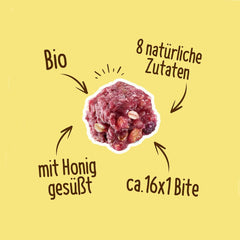 HAFERVOLL Minis Colza et Banane 8x 65g - Certifié bio, au miel, sans sucre ajouté, parfait à partager