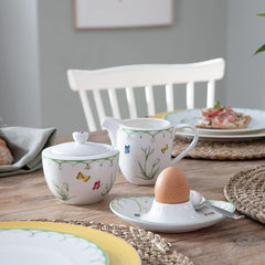 Villeroy & Boch Cană de lapte Colourful Spring, 280 ml, Porțelan Premium, Alb/Multicolor