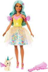 Barbie Hidden Magic - Poupée Teresa avec tenue de fée, cheveux ondulés et peigne pour une coiffure amusante, à partir de 3 ans, HLC36
