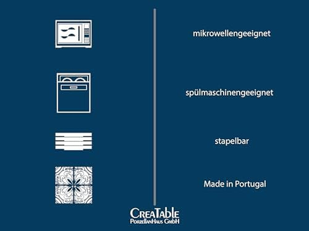 Creatable, 23718, Seria Catania Eucalyptus, fabricat în Portugalia Seturi vesela masa Naty Shop