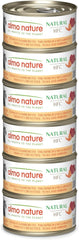 Almo Nature HFC Natural - Hrană umedă pentru pisici adulte - Ton și creveți - Calitate umană, Fără gluten - 6 x 70g
