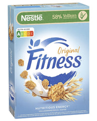 Nestlé Fitness Céréales pour petit-déjeuner à base de 57 % de grains entiers, moins de sucre, céréales pour petit-déjeuner avec vitamines B2, B6, calcium et fer, paquet de 7 (7 x 375 g)