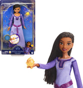 Mattel Disney Wish singende Asha de Rosas Modepuppe & Star Figur, avec tenue vestimentaire, chantée "This Wish" en anglais