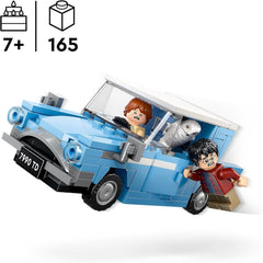 LEGO Harry Potter Fliegender Ford Anglia, baubares Spielzeug-Auto für Kinder, Geschenk für Jungs, Mädchen und alle Fans ab 7 Jahren, Set mit 2 Mini-Figuren inkl. Ron Weasley für Rollenspiele 76424