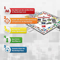 Winning Moves Monopoly Bundesliga Edition - Monopoly Fan Game - Jeux de stratégie familiale Bundesliga Edition - 2+ joueurs âgés de 8 ans et plus - Allemand