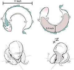 Doux petit Dragon blanc Chihiro oreiller cervical Animation japonaise oreillers orthopédiques cervicaux Naty Shop