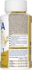 BEBA Nestlé BEBA SUPREME 1 Formulă pentru sugari: Biberoane gata de băut, cu Omega 3, 1 pachet (1 x 200 ml)