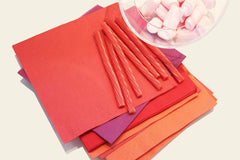 Ser42307107 Suspension Collection, serviette 40 X 40, 2 plis, pli 1/4, 100 serviettes, 2 plis unis avec bordure, fuchsia