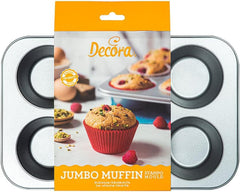 Plateau 6 Muffins Jumbo Ø 9 Cm - 34 X 22 X 4,5 cm Moules et plaques à pâtisserie Naty Shop
