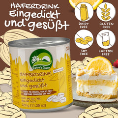 Lait d'avoine concentré végétalien Nature's Charm - Café et desserts