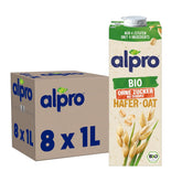 Alpro Bio Haferdrink sans Zucker – 8 x 1 l