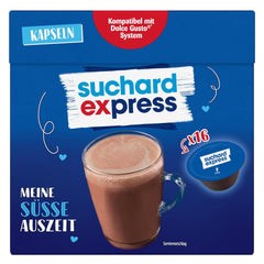 Suchard Express Kakao Capsules pour Dolce Gusto, 3x 16 Capsules, compatibles avec Machine Nescafé Dolce Gusto, Cremige Trinkschokolade