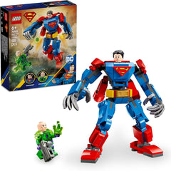 LEGO DC Superman Mech contre. Lex Luthor - Jouet de super-héros avec 2 figurines - Figurine à construire avec bras, jambes et doigts mobiles - Cadeau pour garçons et filles à partir de 6 ans 76302 Ensembles de construction Besuche den LEGO-Store Default Title