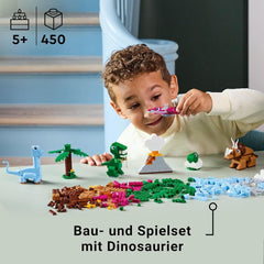 LEGO Classic Creative Dinosaurs Ensemble de construction avec modèles d'animaux et figurines en briques, expérience de jeu imaginative, cadeau pour garçons et filles de 5 ans, y compris T.Rex et Triceratops 11041 Ensembles de construction Besuche den LEGO-Store