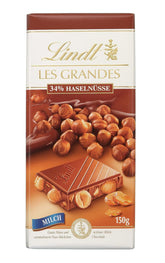 Lindt Chocolate Les Grandes Lait de Noisette, 150 grammes Chocolate Candy Naty Shop Titre par défaut