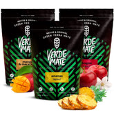 Set fructat Yerba Mate | Yerba Mate cu fructe | Verde Mate Green Mango & Maracuya, Ananas, Dragon | Yerba Mate verde braziliană | Ceai Yerba Mate | 3X500G