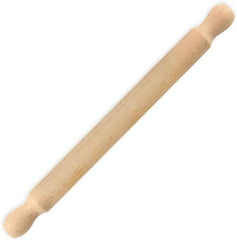 Sucitor Zenker din lemn de fag, 350 x 30 x 30 mm – Perfect pentru aluat și fondant, certificat FSC, cu guler practic, maro