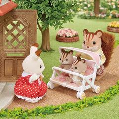 Sylvanian Families 4533 Zwillingskinderwagen - Puppenhaus Puppen Zubehör