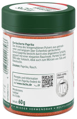 Fuchs Gewürze - Paprika geräuchert gemahlen - rauchiger Gesmack für BBQ, Gulasch ou Tofu - Ingrédients naturels - 60 g dans une dose variable, recyclable