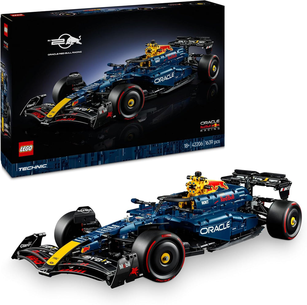 LEGO Technic Oracle Red Bull Racing RB20 F1 Rennauto Modell - Formel 1 Bauset zum Sammeln - V6-Motor, Getriebe, Lenkung & DRS in Maßstab 1:8 - Giftidee for Erwachsene & Teenager 42206