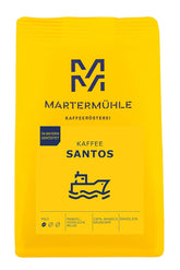Martermühle Santos Kaffeebohnen 1kg doux I Arabica I Arôme : Amande, Sussliche Milde I Ganze Kaffee-Bohnen schonend geröstet, säurearm