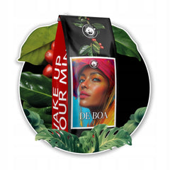 Café moulu DE BOA 1KG | 100% Arabica | avec des notes de chocolat et de noix | grains de café torréfiés moyennement, faible acidité | idéal pour les machines à expresso | Torréfaction de café Blue Orca