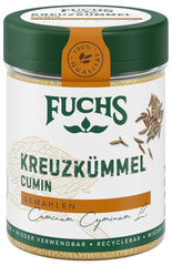 Fuchs Gewürze - Kreuzkümmel gemahlen - zum Würzen von Couscous, Hummus et Falafel - ingrédients naturels - 50 g en dose variable, recyclable