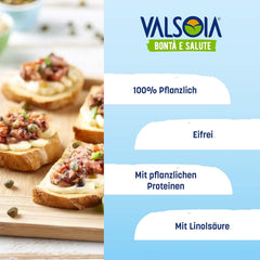 Mayonnaise végétale au soja sans œufs, idéale pour les végétaliens et végétariens, polyvalente en cuisine, 4 x 150 ml