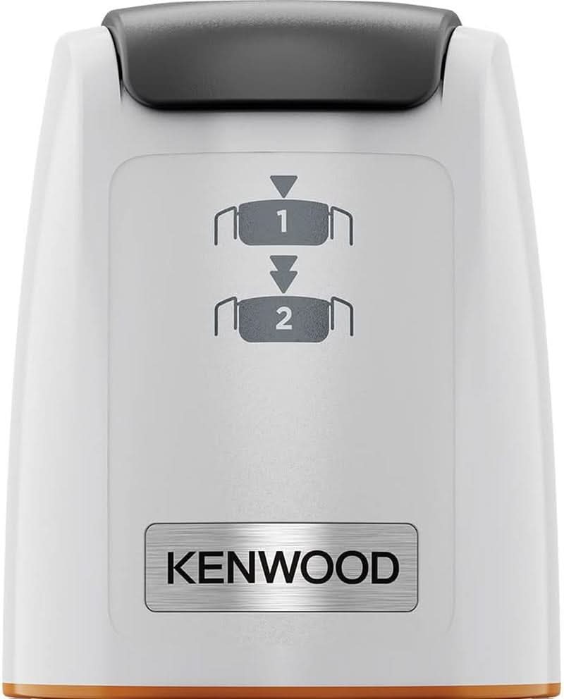 Kenwood Easychop CHP61.000WH, Zerkleinerer Mit Vier Klingen, Schüssel 0,5 L, Druckantrieb, 2 Geschwindigkeiten, Rutschfester Ring, Spülmaschinenfest, Eisbrecher, 500 W, Weiß Bucatarie Naty Shop
