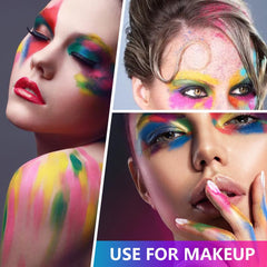 Neon Phosphor Pigment Pulver Für Nägel Lidschatten - 12 Colors Neon Nagel Glitzer Augenpulver Maniküre Halloween Neon Make-Up Dekoration Nail Art Staub Pigment