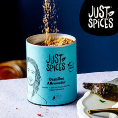 Just Spices Gemüse Allrounder I Jedes Gemüse von Aubergine bis Zucchini lecker würzen I Gewürzdose, 75 g