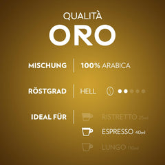 Lavazza Qualità Oro, Arabica-Bohnen au goût fruité-floral, 10 capsules, compatible Nespresso