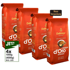 Crema d'Oro INTENSA Ganze Bohnen, 4x 1000g (4000g) - Café de