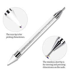 ANGNYA 4000 Stück Strasssteine Nägel Nail Art Strasssteine Dekorationen Nagelsteine Für Nail Art Zubehör Und Klare Kristall Strasssteine Handwerk Mit Pick up Pinzette Und Strass Picker Dotting Pen…