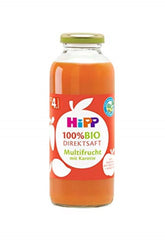 Jus Hipp 100% bio, multifruits à la carotte, pack de 6 (6 x 330 ml) Naty Shop 6 x 330 ml Multifruits à la carotte