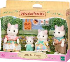 Sylvanian Families - 5738 Familia Milk Cat - Figuri pentru casa de păpuși Papusi Naty Shop