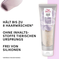 Wella Professionals Color Fresh Mask Pearl Blonde - traitement capillaire pour revitaliser et changer la couleur des cheveux - teinte nourrissante à l'huile d'avocat - pour cheveux clairs et éclaircis - 500 ml Naty Shop Hair Mask