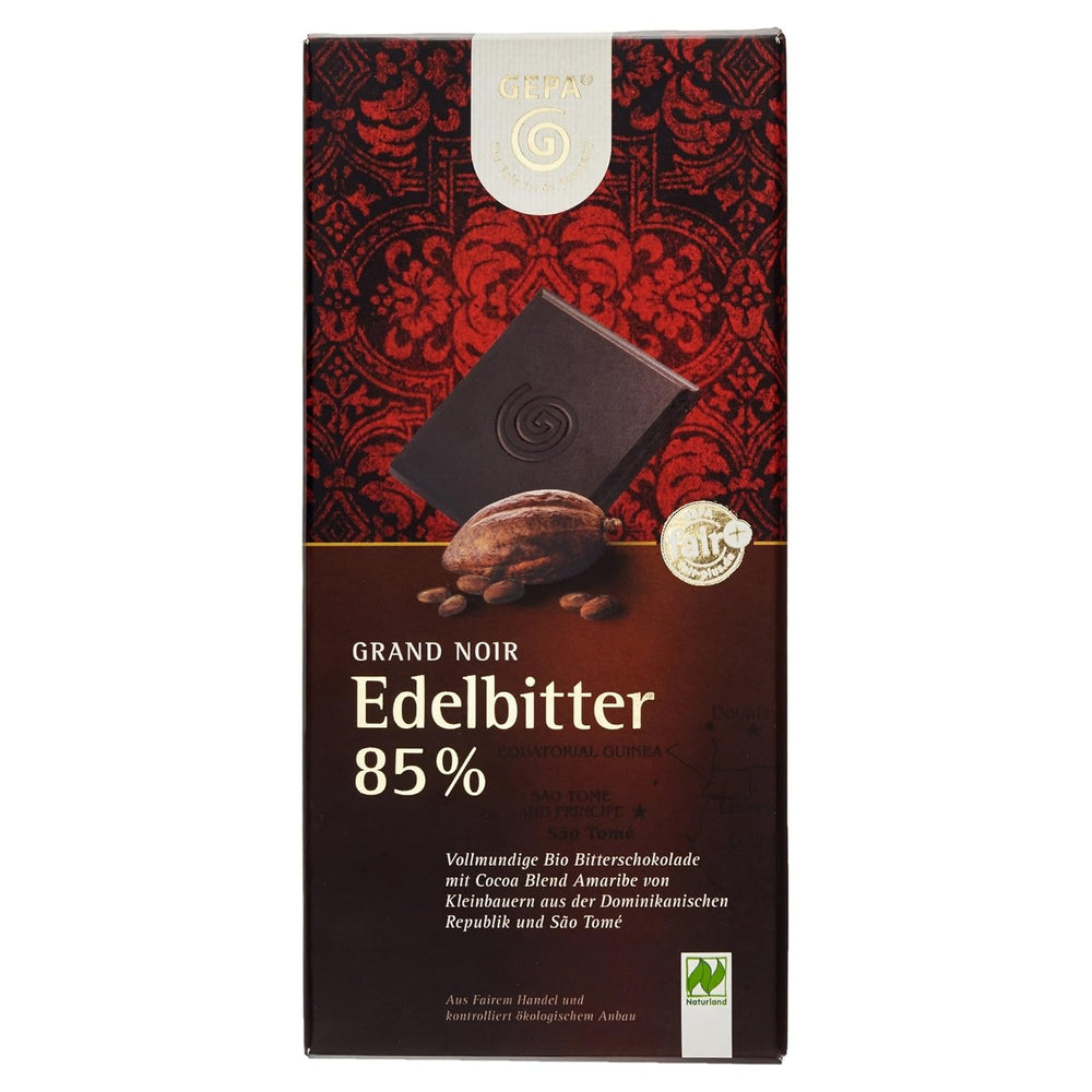 Bitter Grand Noir organic, 85%, 100g