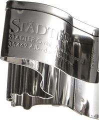 Boîte à biscuits Städter, acier inoxydable, lézard env. 7 cm, 7 x 4,5 x 2 centimètres, argent